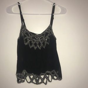 Sequin sleeveless blouse Size 2